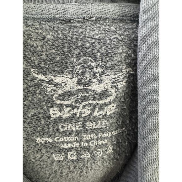 Boys Lie Hoodie Oversized One Size Long Sweatshirt Angels Cherub Graphic Print - Picture 8 of 16